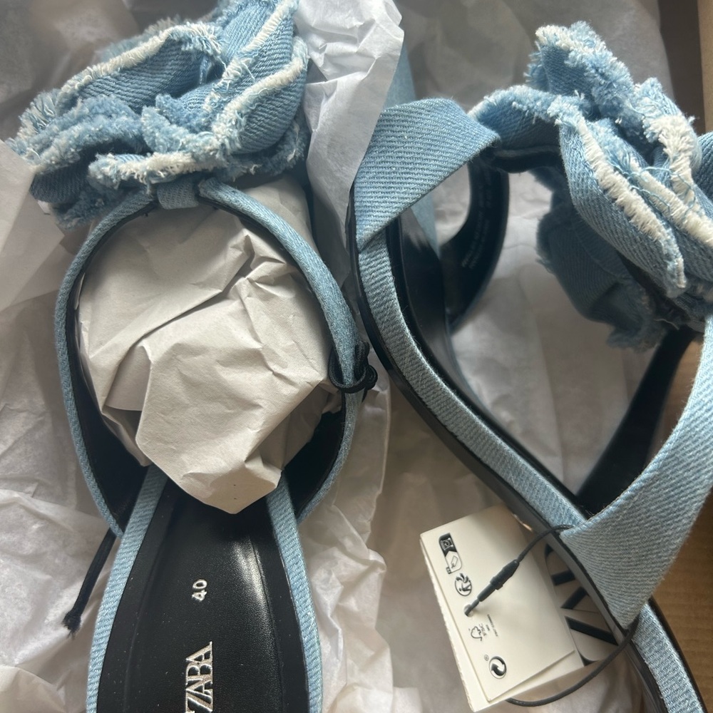 ZARA Denim heels - Picture 4 of 6